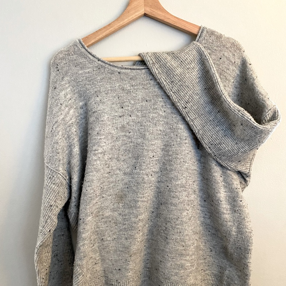 Grey asymmetric Vera wang sweater